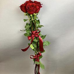 Букет из 5 роз, 120 см